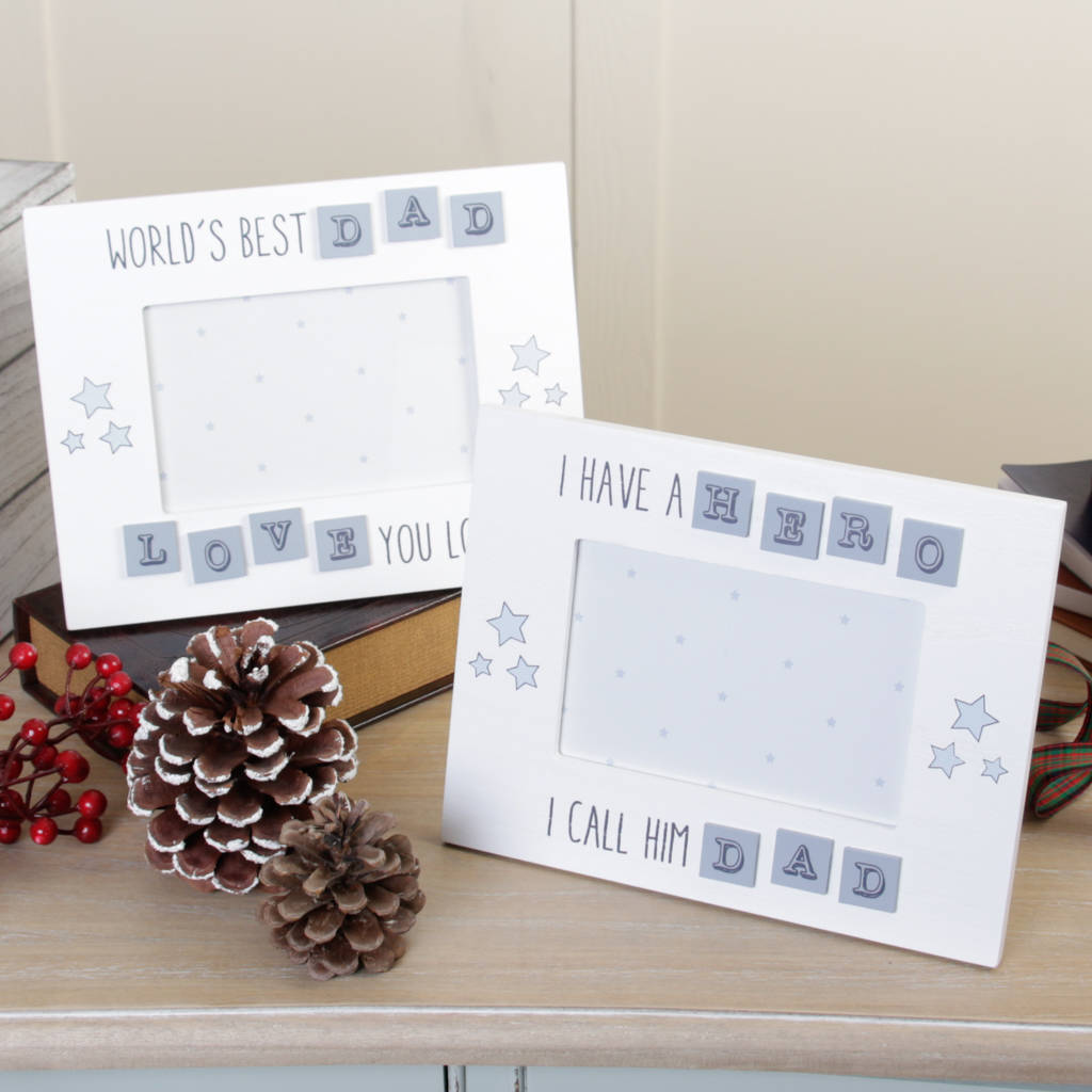 i love you dad wooden photo frame selection by dibor