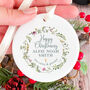 Christening Ceramic Ornament Gift With Name, thumbnail 1 of 4