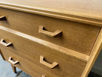 Mid Century G Plan / E Gomme Oak Chest Drawers, 9 of 11