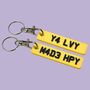 Personalised Number Plate Keyring, thumbnail 1 of 3
