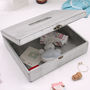 Personalised Antiqued Christening Memory Box, thumbnail 8 of 10