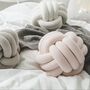 Knot Ball Cushions Velvety Soft Pillows, thumbnail 6 of 12