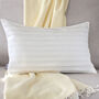 Off White Linen Rectangle Cushion Cover With Pleats, thumbnail 1 of 2