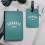 Teal Personalised Passport Cover, thumbnail 1 of 3