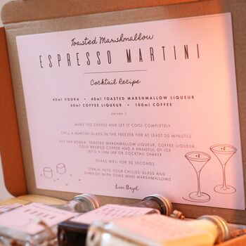 Letterbox Marshmallow Espresso Martini Cocktail Kit, 3 of 5