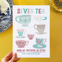 Personalised Tea Print 70th Birthday Present, thumbnail 3 of 4