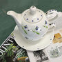 Bluebell Bone China Teapot For One, thumbnail 1 of 2