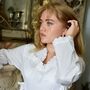 Ladies Sweetheart Nightdress With Side Ties 'Virginia', thumbnail 3 of 9