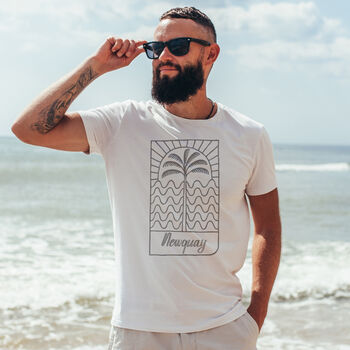 Personalised Surf Beach Mens Holiday Travel T Shirt, 2 of 3
