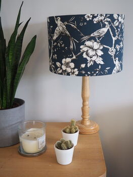 Teal Blue Bird Lampshade, 6 of 11