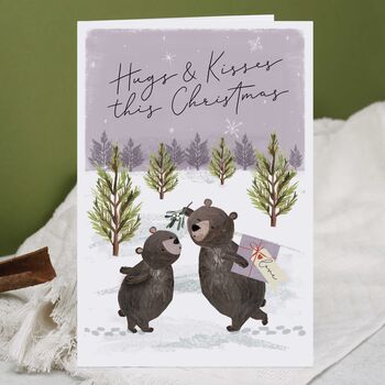 Bear Christmas Card Bundle Or Single Card, 2 of 2