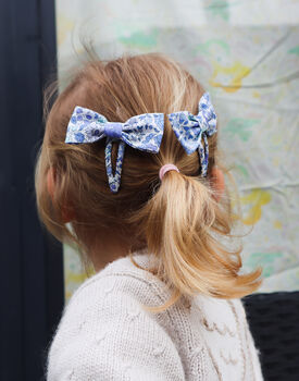 Two X Liberty London Hair Bow Clips / 50 Prints, 2 of 12