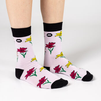 Bamboo Socks | Lily Socks | Flower Socks | Nature Socks, 2 of 4