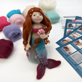 Needle Felting Kit Mermaid, 5 of 9