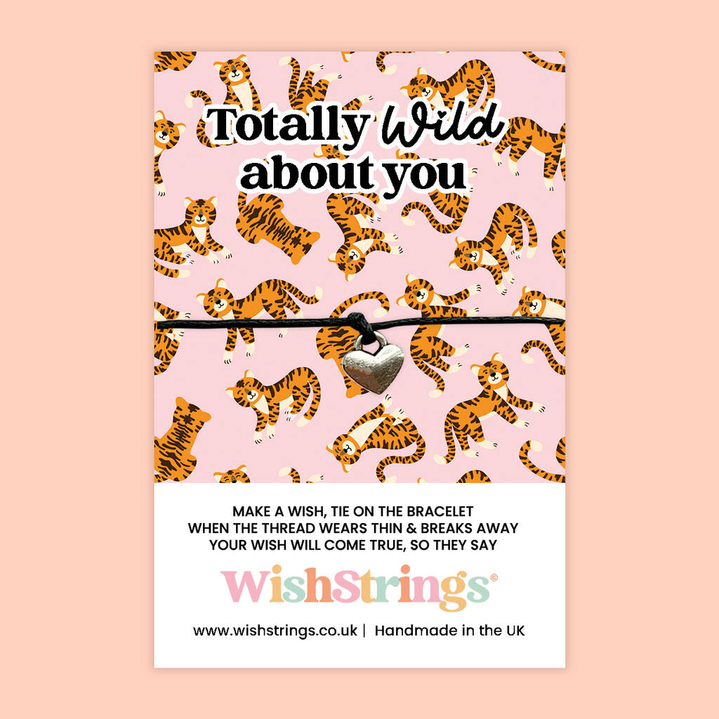 Totally Wild About You Wish Bracelet – Cute Love And Valentine Gift, 1 of 3
