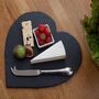Heart Shaped Solid Slate Cheese Board / Placements, thumbnail 4 of 5