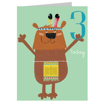 Mini Bear 3rd Birthday Card, 2 of 5