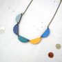 Wooden Bunting Necklace Eco Gift, thumbnail 3 of 8