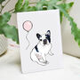 Black And White French Bulldog Birthday Card, thumbnail 2 of 10