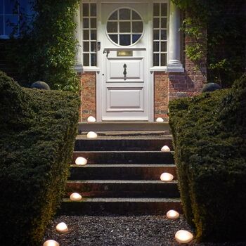 Solar Powered Frosted Glass Pebble Light, 3 of 8