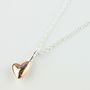Devotion 18ct Rose Gold Plated Heart Necklace, thumbnail 1 of 4