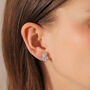 Cushioned Heart Clip On Earrings, thumbnail 4 of 4