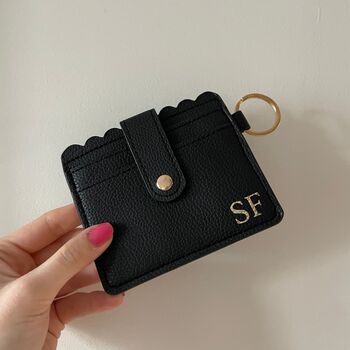 Personalised Scalloped Card Travel Card Holder, 3 of 4