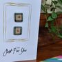 Handmade Ceramic Cufflinks Small Gifts For Him Silver Plated, thumbnail 7 of 9