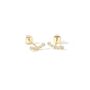 9ct Solid Gold Diamond Mini Bubble Stud Earrings, thumbnail 2 of 3