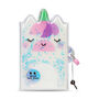 Cute Unicorn Glitter Lock Diary| Kids Stationery, thumbnail 1 of 3
