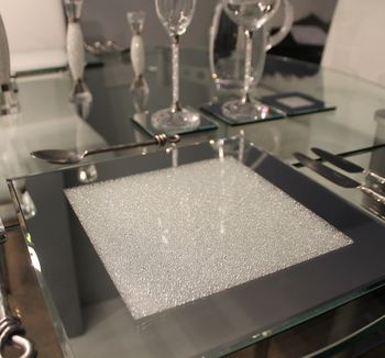 Set Of Mirrored Placemats With Swarovski Crystals, 2 of 3