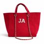 Personalised Red Large Chain Tote Bag, thumbnail 4 of 5