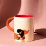 Ceramic Dachshund Dog Mug With 3D Tail, thumbnail 1 of 4