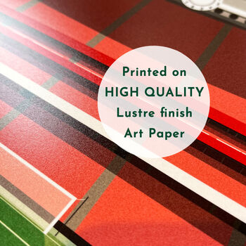 Contemporary Rugby Stadium Print Gift, Framed Or Unframed, 6 of 10
