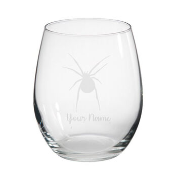 Personalised Spider Engraved Glass, 3 of 5
