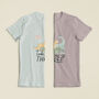 Cute Dinosaur Birthday Childrens Organic T Shirt, thumbnail 2 of 2