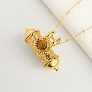 Gold Plated Prayer Locket Necklace, 2 of 5