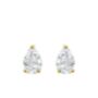 Pear Diamond Stud Earrings, thumbnail 2 of 3