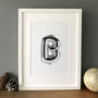 Illustrated Balloon Letter Print A To Z, thumbnail 4 of 9