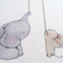 Personalised Baby Elephant And Rabbit Bestfriends Print, thumbnail 4 of 8