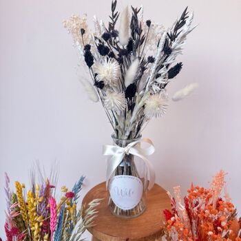 Colourful Dried Flower Vase Gift For Girlfriend, 4 of 5