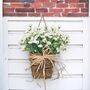 Spring Cream Wildflower Basket Door Wreath, thumbnail 5 of 8