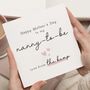 Personalised Mother's Day Card Nanny To Be From Bump, thumbnail 1 of 7