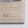 Personalised Blush Leather Card Holder, thumbnail 2 of 3