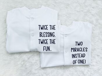 Twice The Blessing Twin Baby Gift, 8 of 11