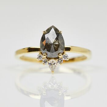 14ct Gold One Of A Kind Diamond Engagement Ring, 2 of 7