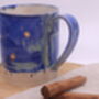 Handmade Large Starry Winter Mug, thumbnail 4 of 11