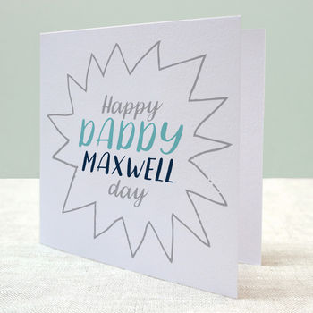 Personalised Happy Daddy Day Card, 5 of 5