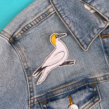 R.S.P.B. Gannet Bird Sew On Patch, 2 of 2