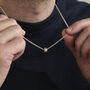 Mens Personalised Mini Spinning Disc Necklace, thumbnail 2 of 9